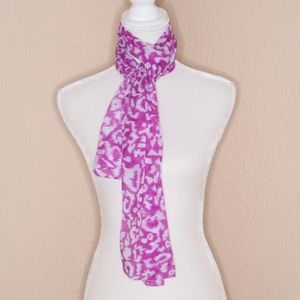 Purple Sheer Scarf